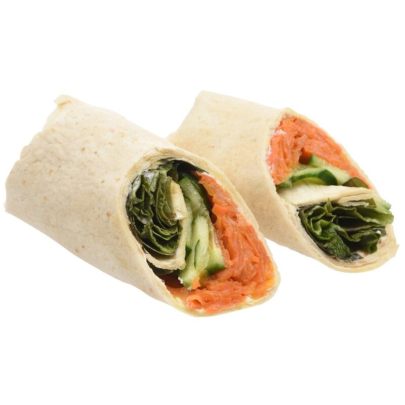 Wrap mit veganem Lachs